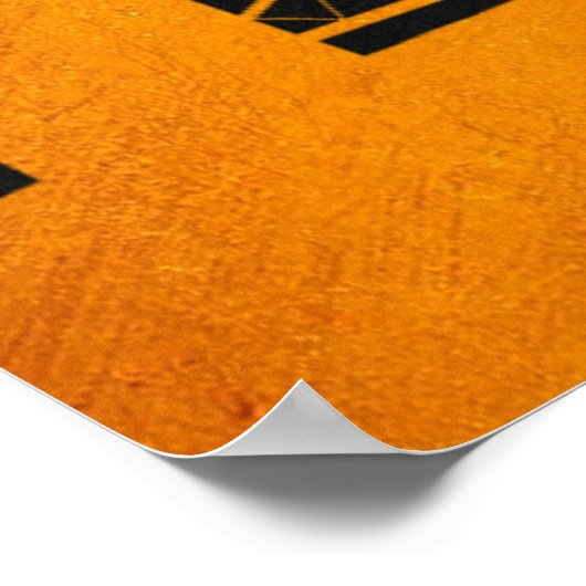 Albuquerque New Mexico Gold Skyline Poster (Hoek)