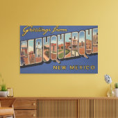Albuquerque, New Mexico - Grote Letter-scènes Canvas Afdruk (Insitu (Woonkamer))