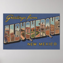 Albuquerque, New Mexico - Grote Letter-scènes Poster
