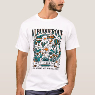 Albuquerque New Mexico Het Luchtballon Landschap T-shirt