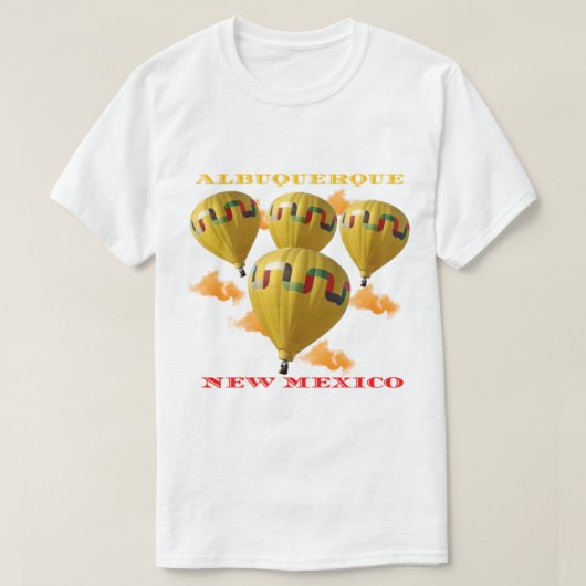 Albuquerque New Mexico Hot Air ballon Fiesta T-shirt (Design voorkant)