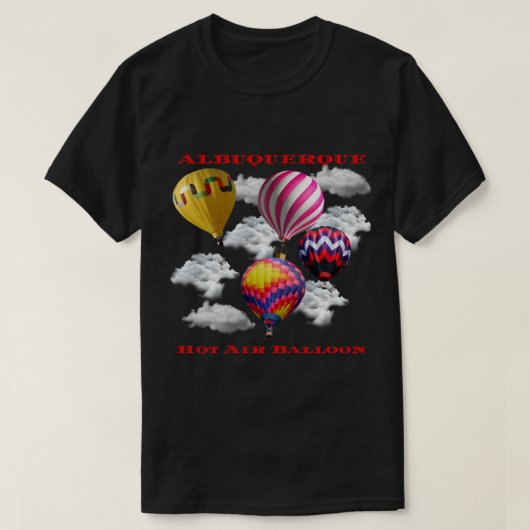 Albuquerque New Mexico Hot Air ballon Fiesta T-shirt (Design voorkant)