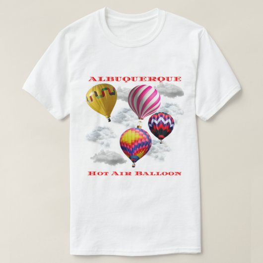Albuquerque New Mexico Hot Air ballon Fiesta T-shirt (Design voorkant)