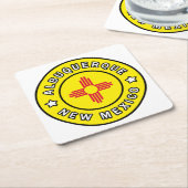 Albuquerque New Mexico Kartonnen Onderzetters (Schuin)