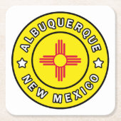 Albuquerque New Mexico Kartonnen Onderzetters (Voorkant)