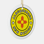 Albuquerque New Mexico Keramisch Ornament (Rechts)