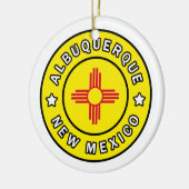Albuquerque New Mexico Keramisch Ornament (Links)