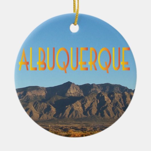 Albuquerque New Mexico Keramisch Ornament (Voorkant)