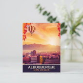 Albuquerque, New Mexico, Luchtballon, Reizen Briefkaart (Staand voorkant)