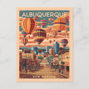 Albuquerque, New Mexico, luchtballonnen Briefkaart