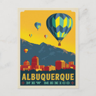 Albuquerque, New Mexico   Luchtballonnen Briefkaart