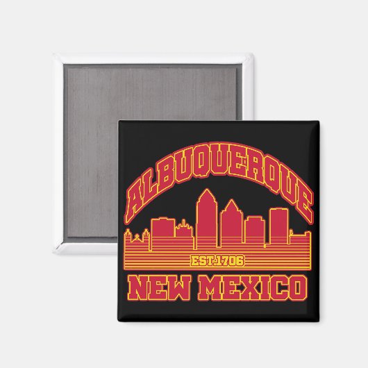 Albuquerque, New Mexico Magneet (Voorkant / Achterkant)