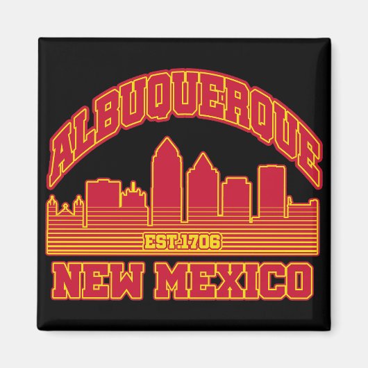 Albuquerque, New Mexico Magneet (Voorkant)