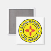 Albuquerque New Mexico Magneet (Voorkant / Achterkant)