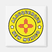 Albuquerque New Mexico Magneet (Voorkant)