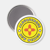 Albuquerque New Mexico Magneet (Voorkant / Achterkant)