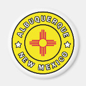 Albuquerque New Mexico Magneet (Voorkant)