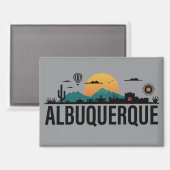 Albuquerque New Mexico Magneet (Voorkant / Achterkant)