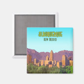 Albuquerque New Mexico Magneet (Voorkant / Achterkant)