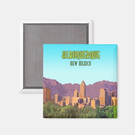 Albuquerque New Mexico Magneet (Voorkant / Achterkant)