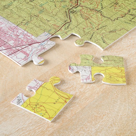 Albuquerque New Mexico Map (1987) Legpuzzel (Zijkant)