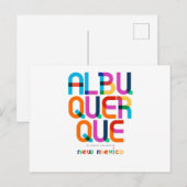 Albuquerque New Mexico Mid Century, Pop Art, Briefkaart (Voorkant / Achterkant)