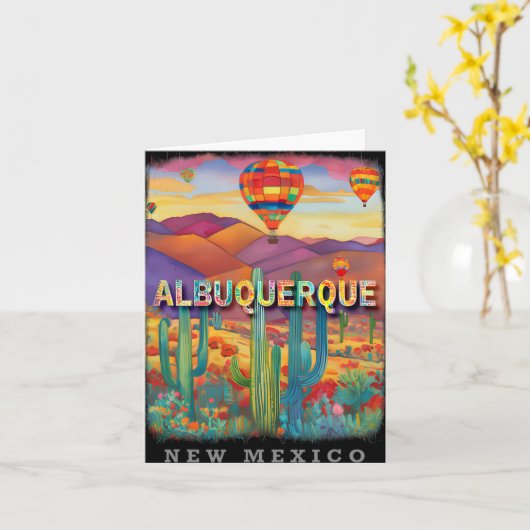 Albuquerque New Mexico Nm Desert Oasis Sd316  Kaart (Gele Bloem)