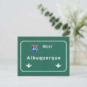 Albuquerque New Mexico nm Interstate Highway : Briefkaart (Staand voorkant)