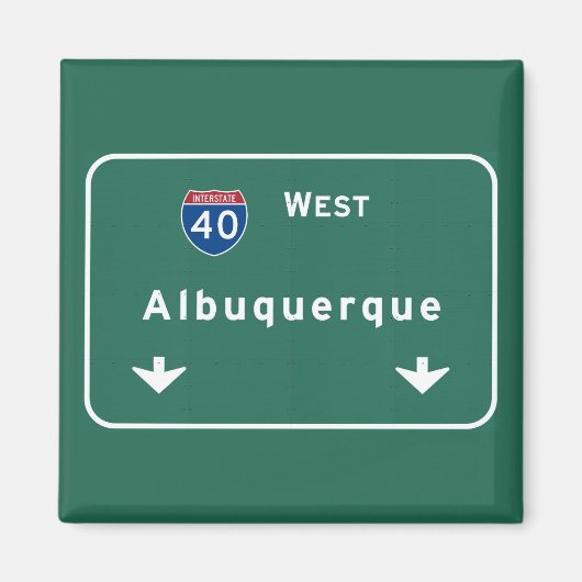 Albuquerque New Mexico nm Interstate Highway : Magneet (Voorkant)