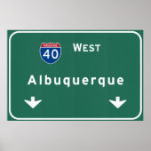 Albuquerque New Mexico nm Interstate Highway : Poster (Voorkant)