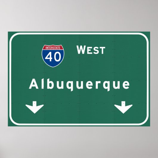 Albuquerque New Mexico nm Interstate Highway : Poster (Voorkant)