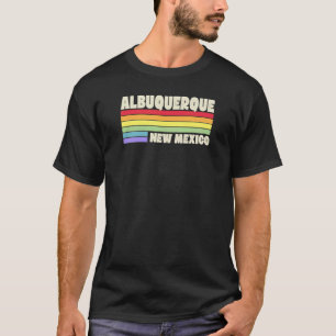 Albuquerque New Mexico Pride Regenboogvlag Gay Pri T-shirt
