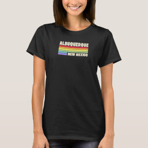 Albuquerque New Mexico Pride Regenboogvlag Gay Pri T-shirt