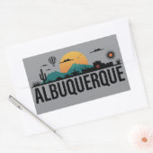 Albuquerque New Mexico Rechthoekige Sticker (Envelop)