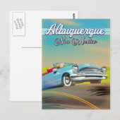 Albuquerque New Mexico reisposter Briefkaart (Voorkant / Achterkant)