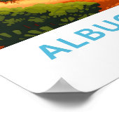 Albuquerque New Mexico Reisprint Poster (Hoek)