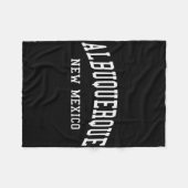 Albuquerque - New Mexico - Retro ontwerp - Clic Fleece Deken (Voorkant (Horizontaal))