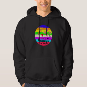 Albuquerque New Mexico Retro  Sunset Hot Ai Hoodie