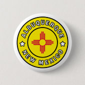 Albuquerque New Mexico Ronde Button 5,7 Cm (Voorkant)
