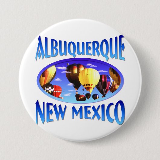 Albuquerque New Mexico Ronde Button 7,6 Cm (Voorkant)