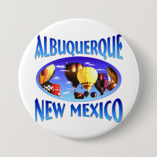 Albuquerque New Mexico Ronde Button 7,6 Cm