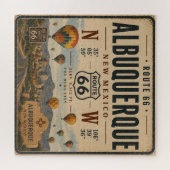 Albuquerque New Mexico Route 66-hommage Legpuzzel (Horizontaal)