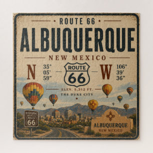 Albuquerque New Mexico Route 66-hommage Legpuzzel