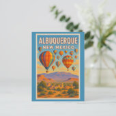 Albuquerque New Mexico Skies Briefkaart (Staand voorkant)