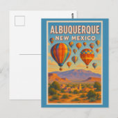 Albuquerque New Mexico Skies Briefkaart (Voorkant / Achterkant)