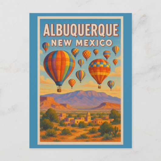 Albuquerque New Mexico Skies Briefkaart (Voorkant)