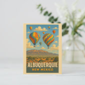 Albuquerque New Mexico Skies Briefkaart (Staand voorkant)