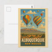 Albuquerque New Mexico Skies Briefkaart (Voorkant / Achterkant)