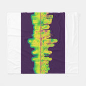 Albuquerque New Mexico Skyline Fleece Deken (Voorkant (Horizontaal))