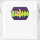 Albuquerque New Mexico Skyline Ronde Sticker (Tas)